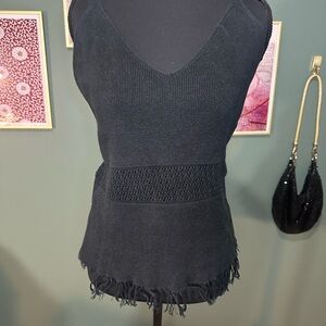 The American Sweater Co Fitted Knit Sleeveless Tank Top size M